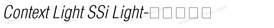 Context Light SSi Light字体转换